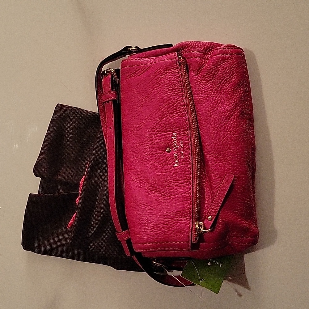 NWT Kate Spade pink leather crossbody